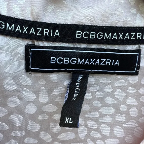 BCBGMAXAZRIA Mauve Chalk Animal Jacquard Short Set Pajamas Women’s XL NWT NEW - Picture 7 of 15